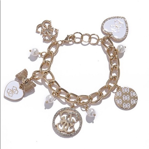 Guess Jewelry - Guess Gold Charm Bracelet Guess Jewelry - Guess Gold Charm Bracelet